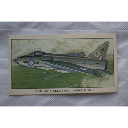 1963 Kellogg card British Military Aircraft No. 12 English Electric Lightning