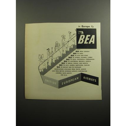 1951 BEA British European Airways Ad