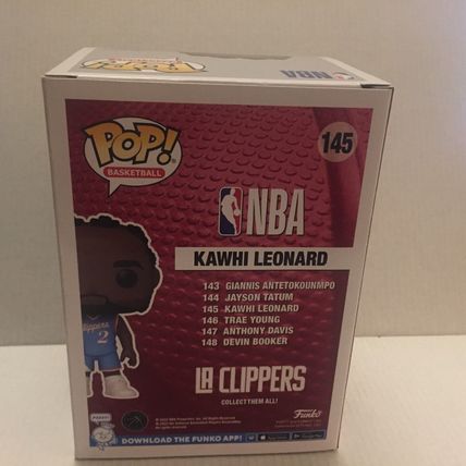 NEW NBA Los Angeles Clippers Kawhi Leonard Funko Pop Figure #145
