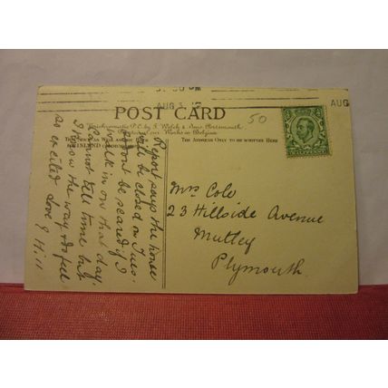 FIRST RAGGED SCHOOL, PORTSMOUTH HAMPSHIRE used antique postcard 1912 pm /