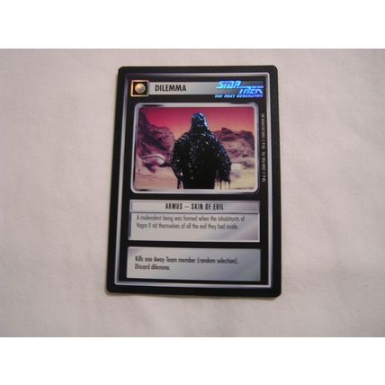 Armus-Skin of Evil 2000 Decipher Star Trek CCG RELECTIONS FOIL VERY RARE FOIL
