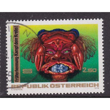 Austria 1976 Fight against Cancer Fine Used SG 1768 VGC Wien cancel