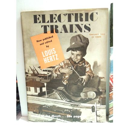 Lot of 2 Vintage Electric Trains 1952 & Model Builder Magazines 1940