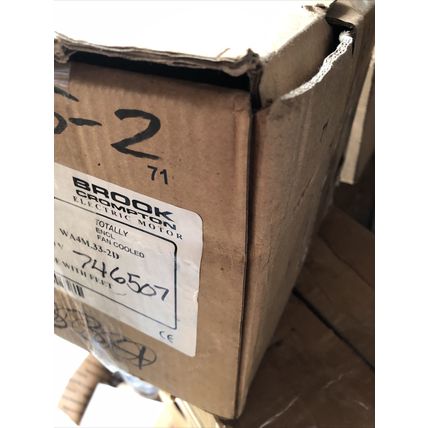 BROOK CROMPTON WA4M.33-2D AC MOTOR,0.33-HP,EQ071SJ 1680-RPM,3ph,EGD71SJ,1800,DE