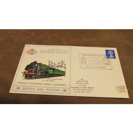 1973 GB Cover - Southern Railway, Waterloo to Bournemouth Steam Locomotive