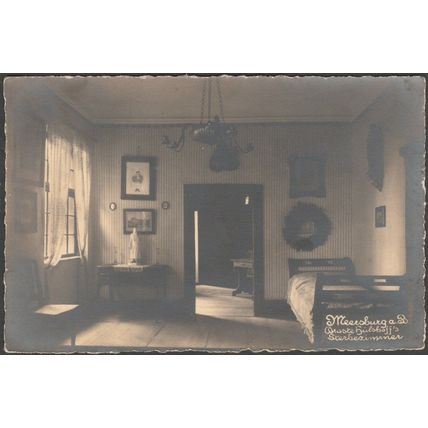 Droste Hülshoff's Sterbezimmer, Meersburg am Bodensee, c.1920s - Beck Foto-AK