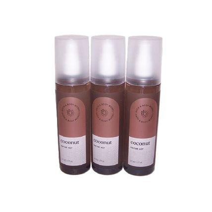 Coconut Perfume Mist Bath & Body Works 6 oz Lot of 3 Coconut Milk & Shea Butter