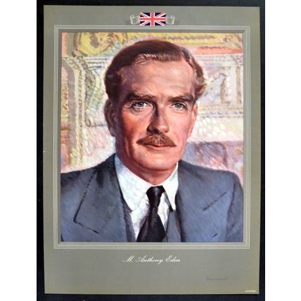RIGHT HONOURABLE ANTHONY EDEN William Little 1944 Conservative Party UK POSTER C