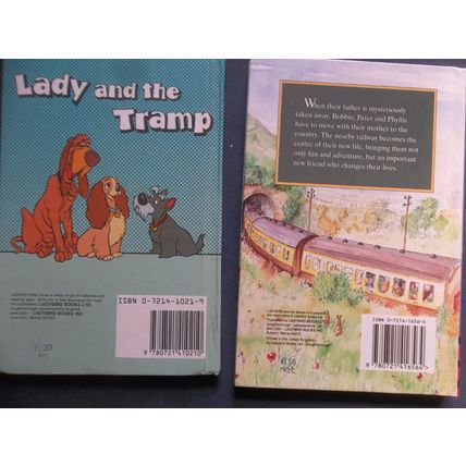 2 USED LADYBIRD BOOKS DISNEY LADY AND THE TRAMP RAILWAY CHILDREN