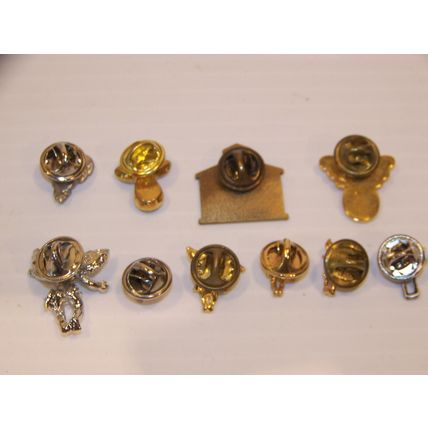 MIXED LOT OF HAT PINS - ANGELS CHERUBS CROSS STAR CHRISTIAN RELIGIOUS