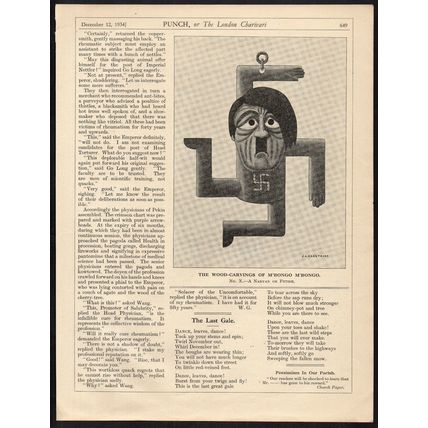WOOD-CARVINGS OF M’BONGO M’BONGO 1934 J.L. Carstairs 10 PUNCH CARTOON PAGES