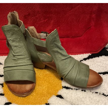 Aloe Miz Mooz NYC Leather Heeled Sandals Corra US7.5/8 EU38 SHOES