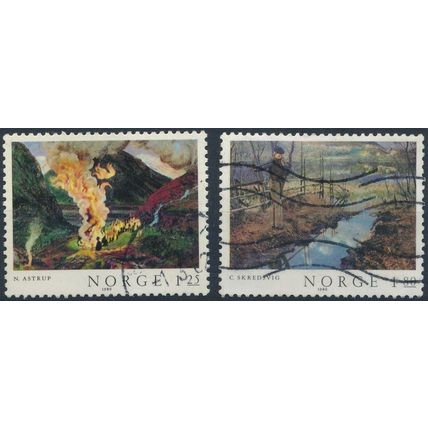 Norwegian Paintings - Norway 1980 - F H - MiNr 823/4
