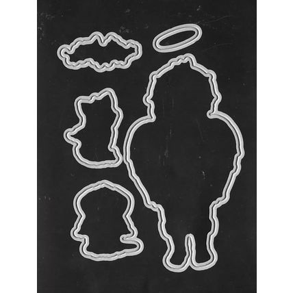 Angel Stamp & Die Set. A6. Die Cutting Stamping Cardmaking Scrapbooking Crafts