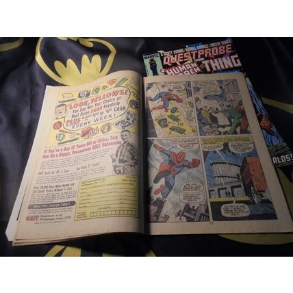 MARVEL TALES 40 and QUESTPROBE 3! Marvel! 1972 & 1985! Fantastic Four & Spidey!