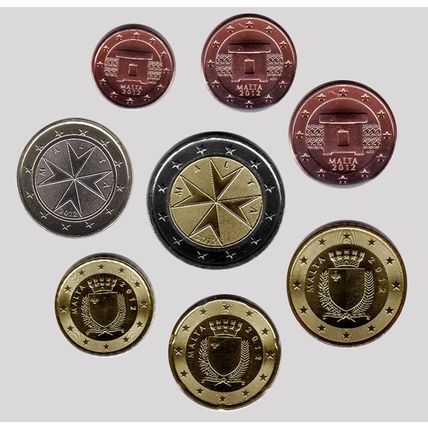 Malta 2008 - Set of 8 Euro Coins (UNC)