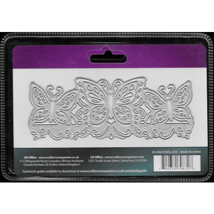 Crafter's Companion. Die'Sire. Papillon Die. Die Cutting Cardmaking Crafts