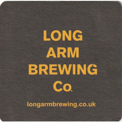 BEER MAT - LONG ARM BREWING CO - (LONDON) - (Cat No 001) - (2016)