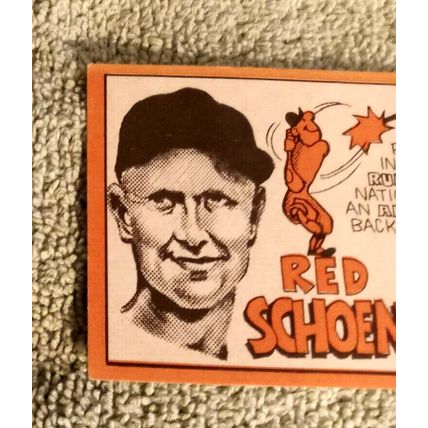 1969 Topps # 462 Red Schoendienst Cardinals Mrg. EX Or Better Shape No Creases