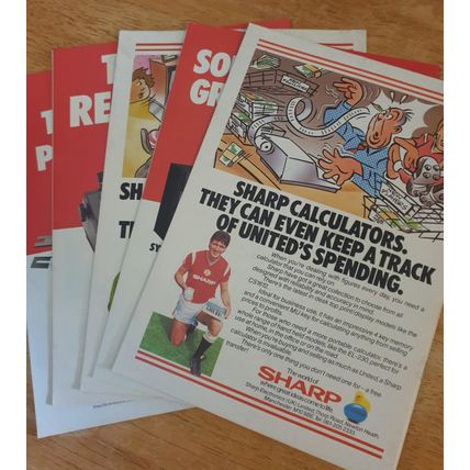 X 5 Manchester United Vintage Football Programmes. No's 5/11/13/18/21