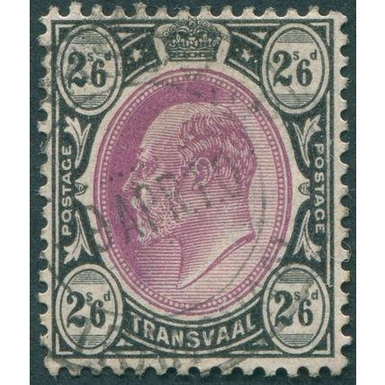 Transvaal 1909 2s.6d. magenta & black SG269 used