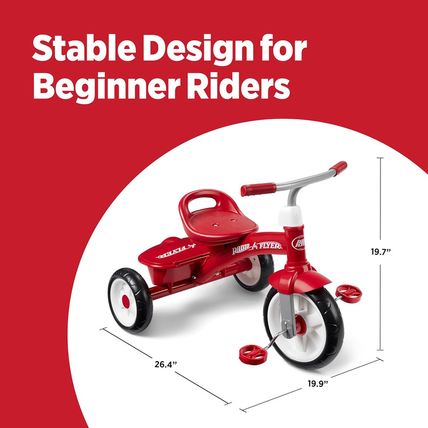 Radio Flyer Red Rider Trike, Outdoor Toddler Tricycle, for Ages 2.5-5 (Amazon Ex