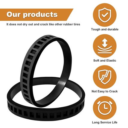 2 Pack 45-69-0030 Blade Pulley Tires Compact Band Saw Replacement for Bandsaw 26