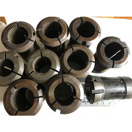 LOT 10 HARDINGE 2-5/8" GRIDLEY ROUND COLLET 2-15/32,2 1/8,2 15/32,2 5/8,AJ
