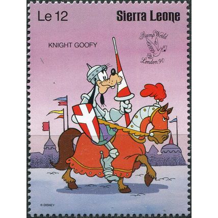 Sierra Leone. 1990. Knight Goofy (MNH **) Stamp
