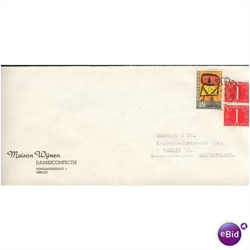Netherlands 1966 - SG 1003 + 636 x 2 - commercial cover 22