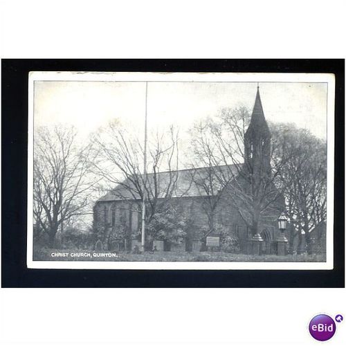 Warwickshire QUINTON Christ Church Postcard