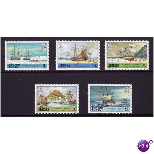 JERSEY 1987 ADVENTURERS SHIPS 2nd SET 5 VALS U/M MINT