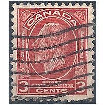 Canada 1932 SG315 3c Scarlet Ottawa Conference Good Used.