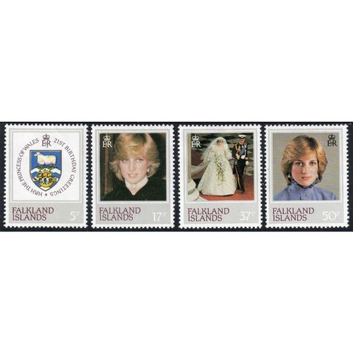 1982 FALKLAND ISLANDS Sg426 - Sg429 DIANA MOUNTED MINT (BT50)