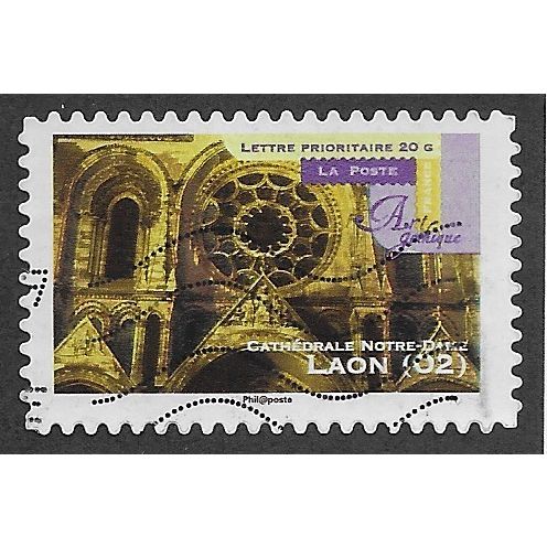 FRA 2011 (58c) 'GOTHIC ART - LAON 02' FINE USED (EBID56-523)
