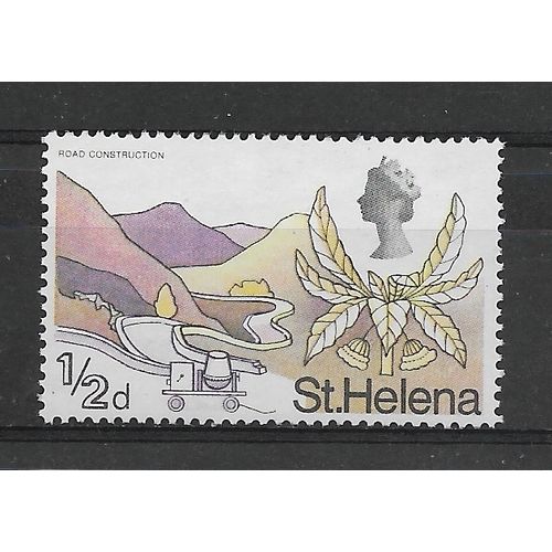 St.Helena.SG226 1/2d Blue Gum Eucalyptus & Road Construction.Mounted Mint.Feb19a