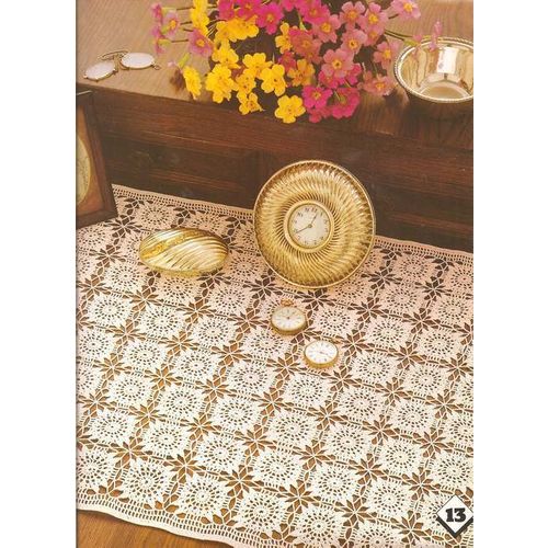 Crochet Doily Pattern Happy Home Tablecloth