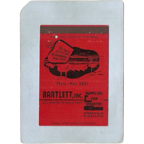 MN Minneapolis Matchcover Bartlett Inc Supplies For Industry 202 Washingto~362