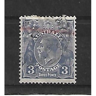 Australia.SG128 3d Ultramarine.Variety Unchecked.Fine Used.July20