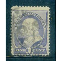 Used 212 1c Benjamin Franklin Barely Clears M01398