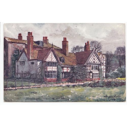 Kersall Cell House Salford Manchester Artist Signed Sydney Carter Art Postcard