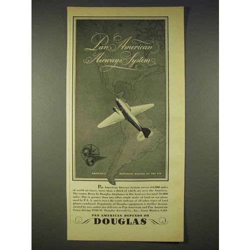 1940 Douglas Aircraft Ad - Pan American Airways