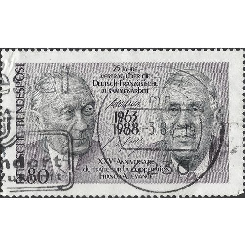 GERMANY, German-French Co-operation, grey 1988, 80pf