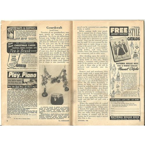 The Workbasket and Home & Needlecraft Magazine September 1956 Missing Covers