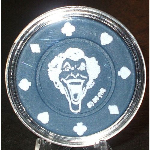 The Joker Poker Chip Golf Ball Marker - Blue - DC Comics