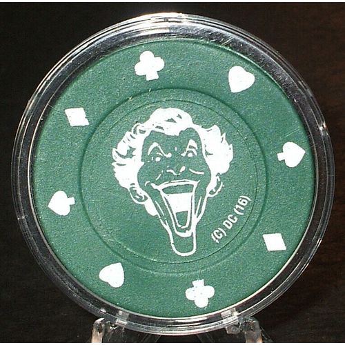 The Joker Poker Chip Golf Ball Marker - Green - DC Comics