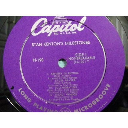 Stan Kenton's Milestones-10" LP-1950-EX/VG+ *Capitol H190