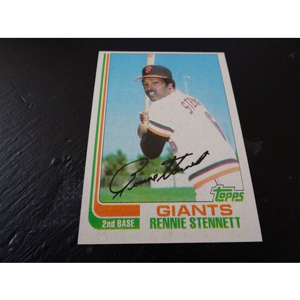 1982 Topps Card # 084A Rennie Stennett Excellent-Mint (6) San Francisco Giants