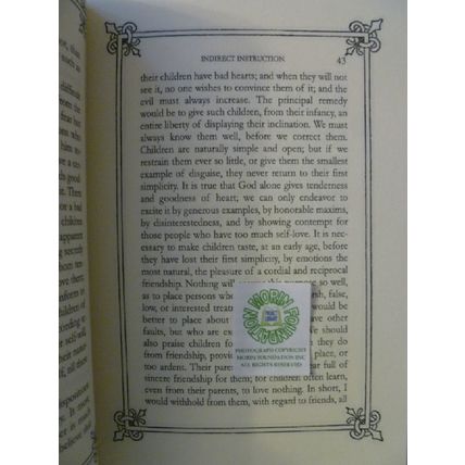 THE EDUCATION OF A DAUGHTER by ARCHIBISHOP FENELON reprint written in 1687