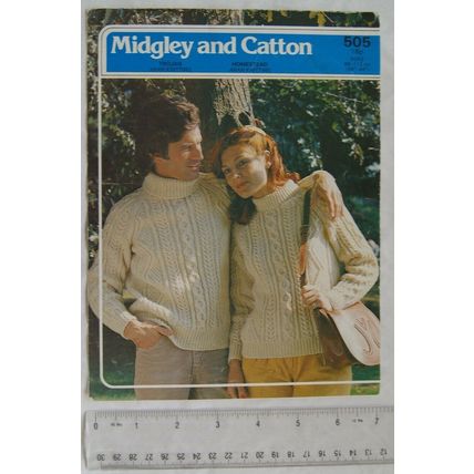 Vintage: M&C 505 his & hers sweaters, aran